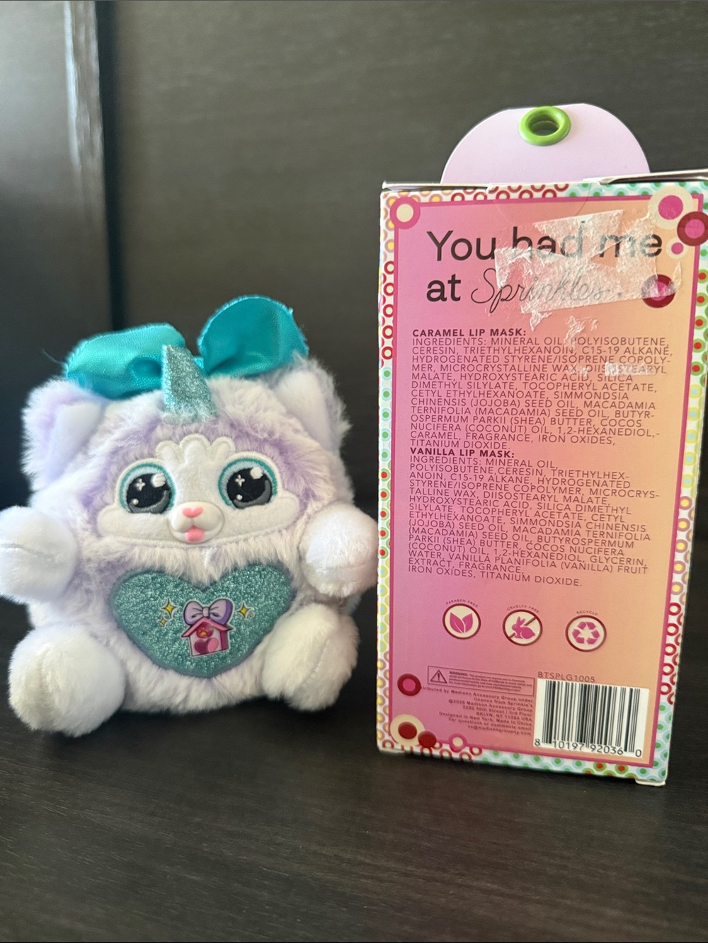Bundle Plush Unicorn & Sprinkles Lip Mask 2-Pack - Picture 3 of 4
